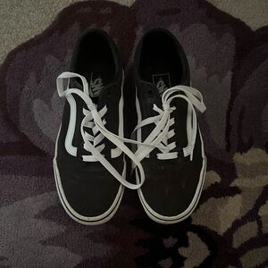 Black Vans Size 8 W